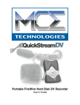 MacroSystem Digital Video HDV-Recorder User`s guide