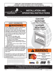 Continental Fireplaces BCDV36_TR Operating instructions