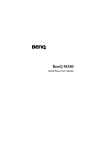 BenQ M580 User`s manual
