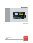 Barco ScreenPRO-II Instruction manual