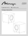 Mirage Prestige S10 Owner`s manual