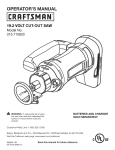 Craftsman 315.115820 Operator`s manual