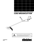 Shindaiwa C282 Operator`s manual