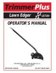 MTD TrimmerPlus TB720r Operator`s manual