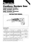 Makita JRl8ODWBE Instruction manual