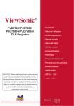 ViewSonic PJD7383 User guide