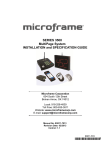 Microframe Corporation 3500 Series Specifications