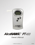 Q3 Innovations AlcoHAWK PT400 Owner`s manual