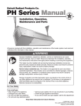 Detroit Radiant Products PH Series Troubleshooting guide