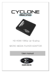 CyClone Micro 2+ User manual