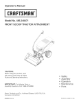 Craftsman 486.248471 Operating instructions