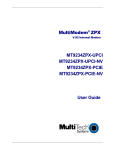 Multitech MT9234ZPX-UPCI User guide