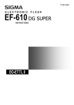 Sigma EF-610 - EO-ETTL II Instruction manual
