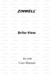 Zinwell Brite View BLS-2000 User manual