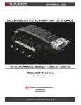 Saleen VI Series Installation manual