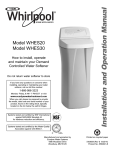 Whirlpool WHES20 Specifications
