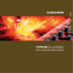 Access VIRUS CLASSIC User manual