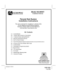 Audiovox AS-9055 Installation manual