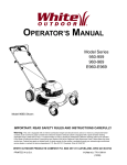 White 950 - 959 Series, 960-969 Series, E960-E969 Series Operator`s manual