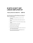 Ramsey Electronics QRP-80 Instruction manual