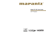 Marantz VP-15S1 User guide