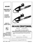 Craftsman 358.34021 Operating instructions