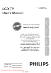 Philips 23PF5320/28 User manual