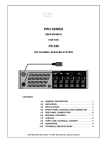 ASL INTERCOM PS 630 User manual