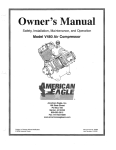 American Eagle V480 Owner`s manual