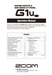 Zoom G1U Specifications