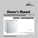 Royal Sovereign RMF-46W Owner`s manual