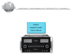 McIntosh MA8000 Owner`s manual