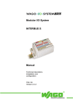 WAGO Modular IO System INTERBUS S Technical data