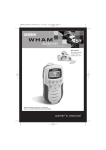 Uniden WHAM2 Owner`s manual