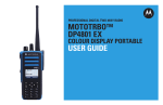 Motorola MOTOTRBO DP4801 EX User guide