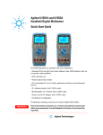 Agilent Technologies U1252A User`s guide