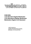 Velleman DVM 890L User manual