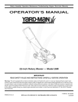 MTD 26M Operator`s manual