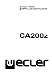Ecler CA200z User manual