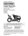 Craftsman 917.28851 Operator`s manual