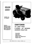 Craftsman 917.255919 Operator`s manual