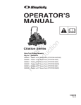Simplicity 1694768 Operator`s manual