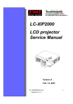 Eiki LC-XIP2000 Service manual