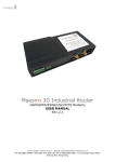 Maestro 3G Industrial Router User manual
