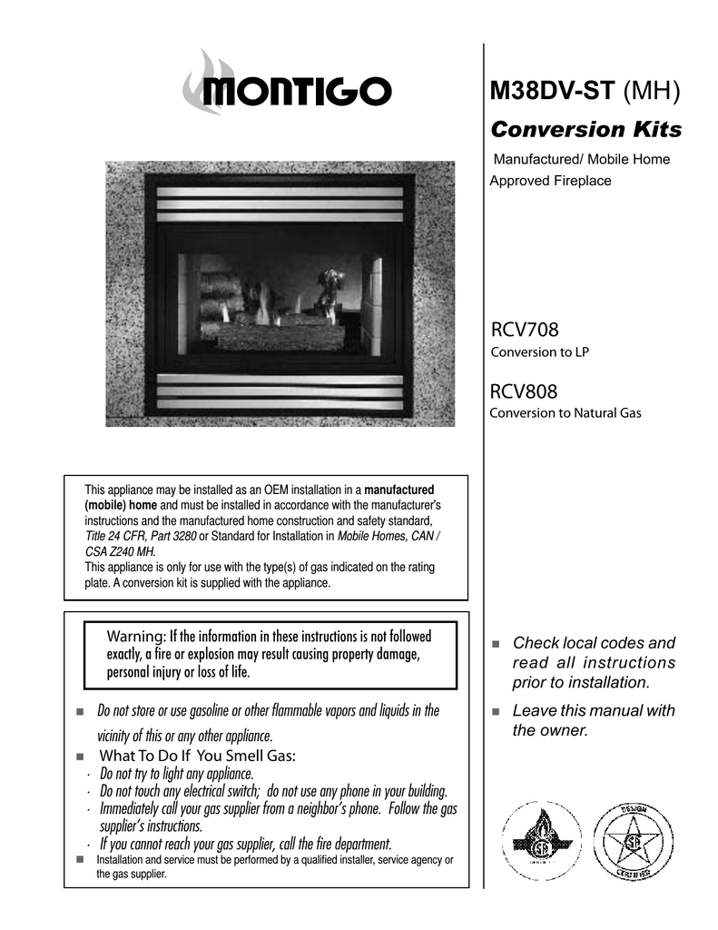 Montigo M38dv St Operating Instructions