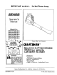 Craftsman 358.797950 Operator`s manual