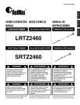 RedMax LRTZ2460 Operator`s manual