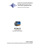 VarTech Systems VT14A-D User`s guide