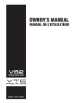 VTC Pro Audio V62 Owner`s manual
