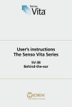 User`s instructions The Senso Vita Series